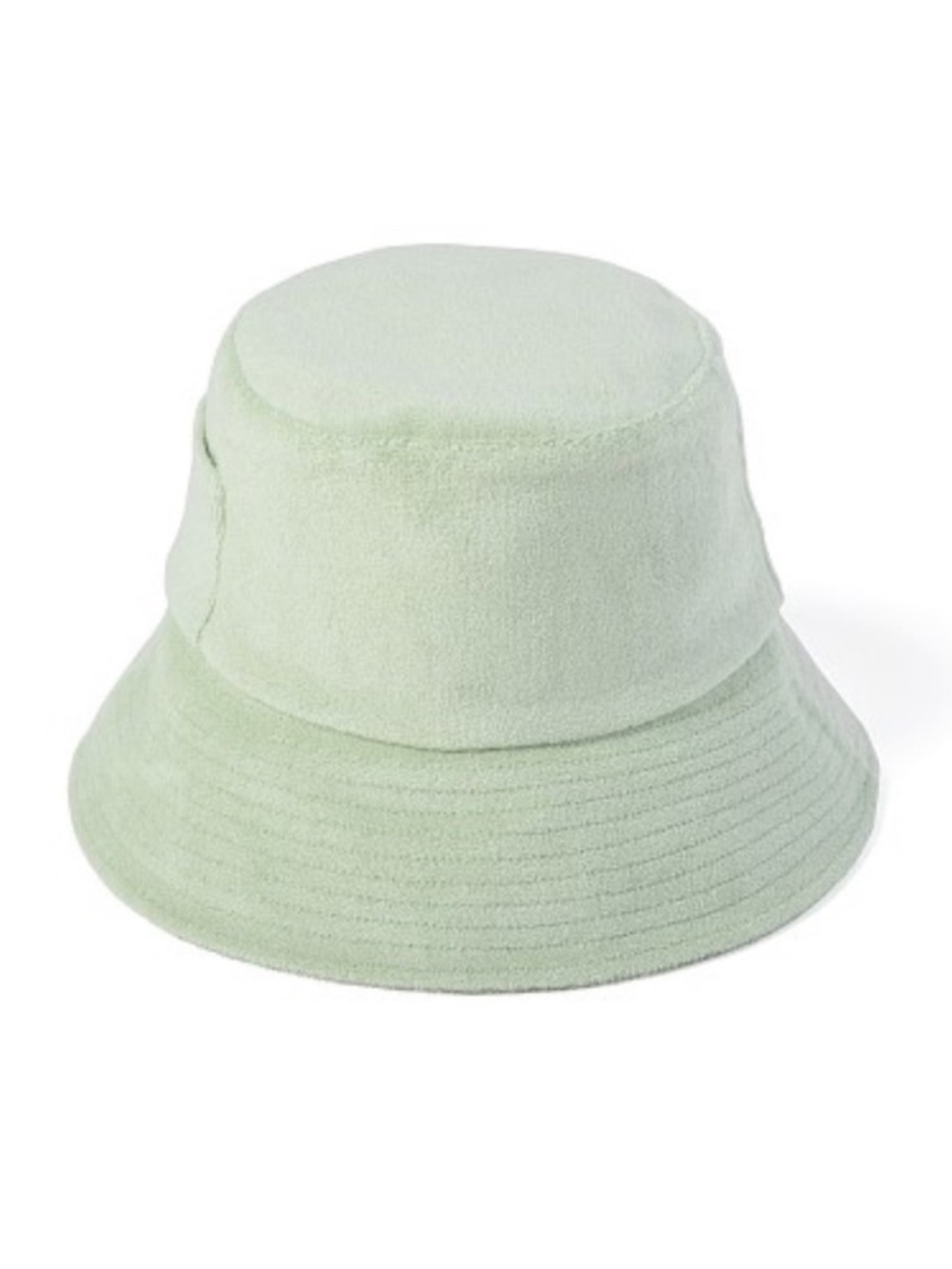 Lack of Color Wave Terry Bucket Hat in Mint size S/M
